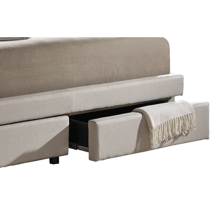 Arazia upholstered storage on sale platform bed